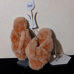 JENNI Faux Fur Slip on slippers